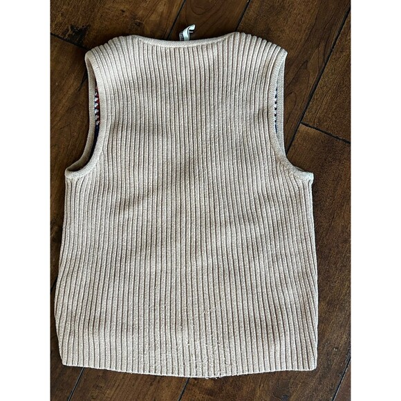 Topshop‎ Crochet Knit Granny Squares Sleveless Sweater Small - Picture 4 of 7